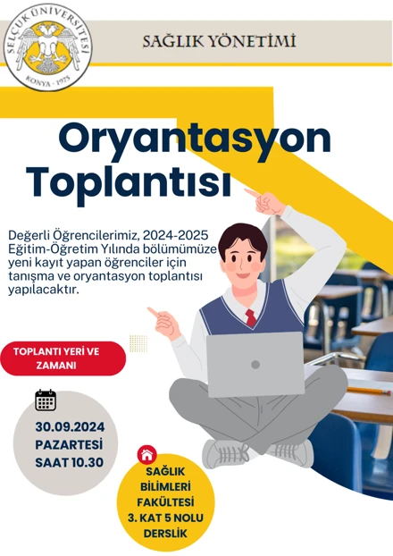 SAĞLIK YÖNETİMİ BÖLÜMÜNE YENİ KAYIT OLAN ÖĞRENCİLER İÇİN ORYANTASYON PROGRAMI GERÇEKLEŞTİRİLDİ..